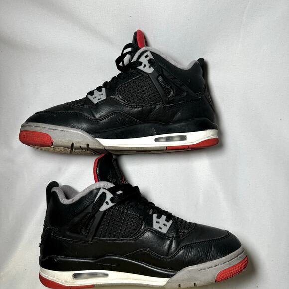 Size 7 - Nike Air Jordan 4 Retro GS Bred Reimagined Men's Shoes - Picture 3 of 10